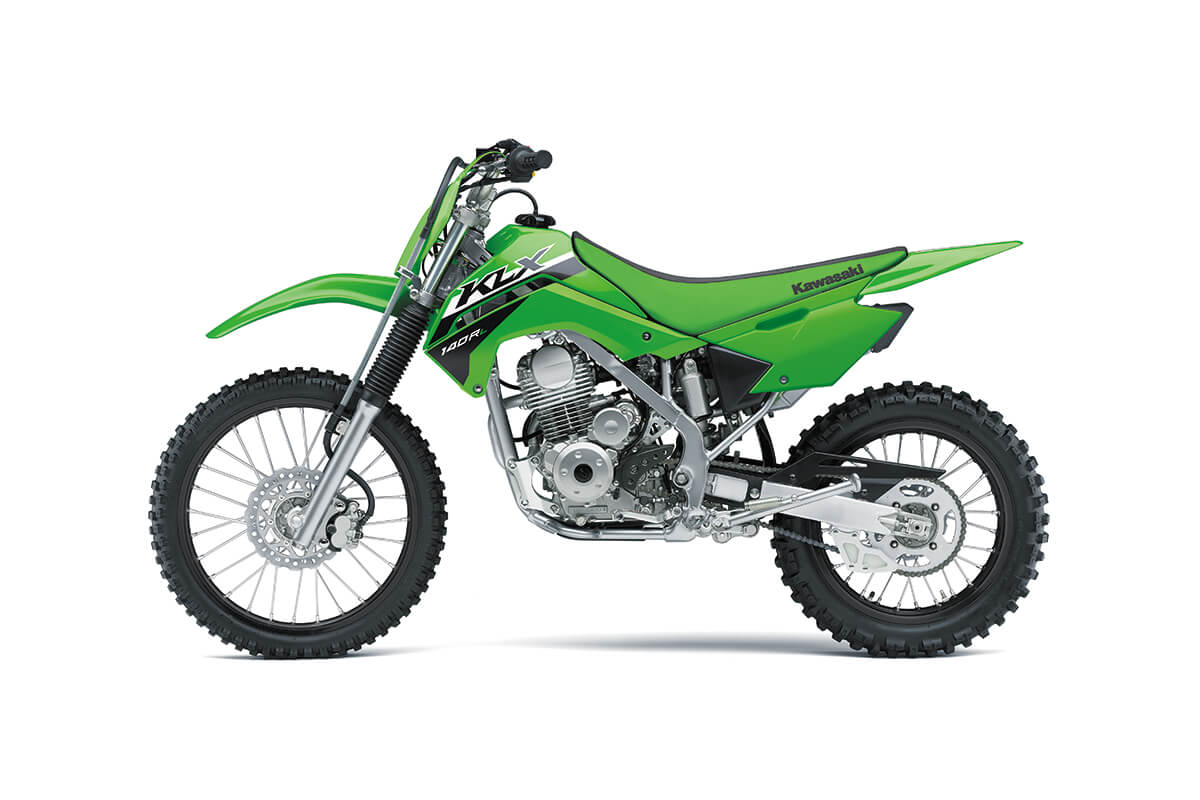 KLX140 Green OEM 7pc Plastic Kit - No Rear Fender – Factory Minibikes