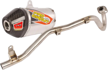 Pro Circuit T-6 Exhaust System - Carbon End Cap - 2019-Current CRF110F - Factory Minibikes