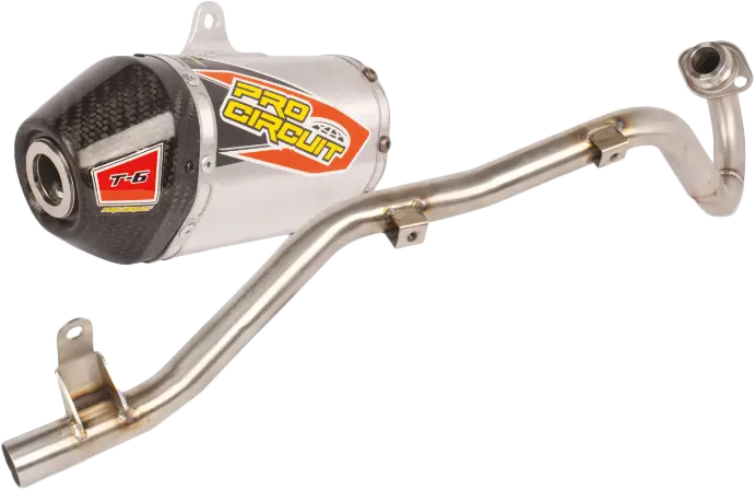 Pro Circuit T-6 Exhaust System - Carbon End Cap - 2019-Current CRF110F - Factory Minibikes
