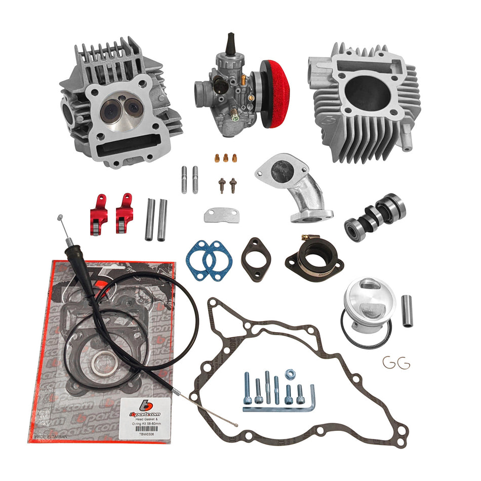 NEW High Compression 143cc V2 Race Head & VM26mm Bore Kit - KLX110 - Factory Minibikes