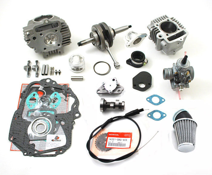 108cc Big Bore Kit, V1 Race Head, & 26mm Mikuni VM26 Carb/Kit – 1968-1979 Z50 and 69-79 3 Speed CT70 - Factory Minibikes