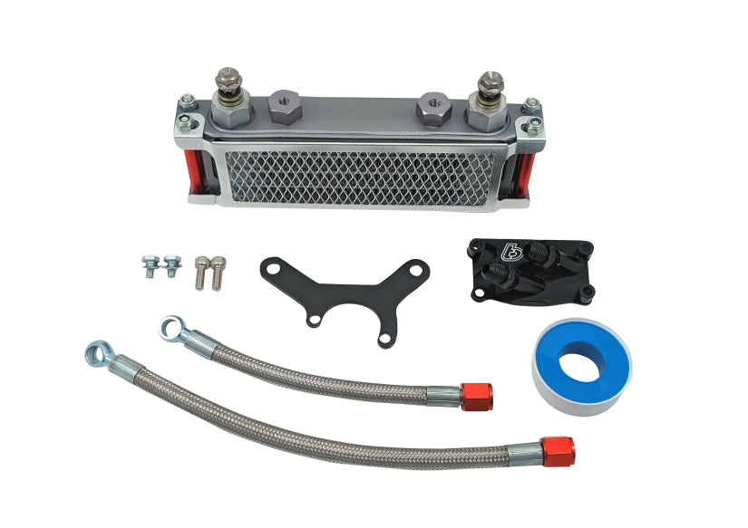 TB Oil Cooler Kit, Black Plate – Honda V2 Head - Factory Minibikes
