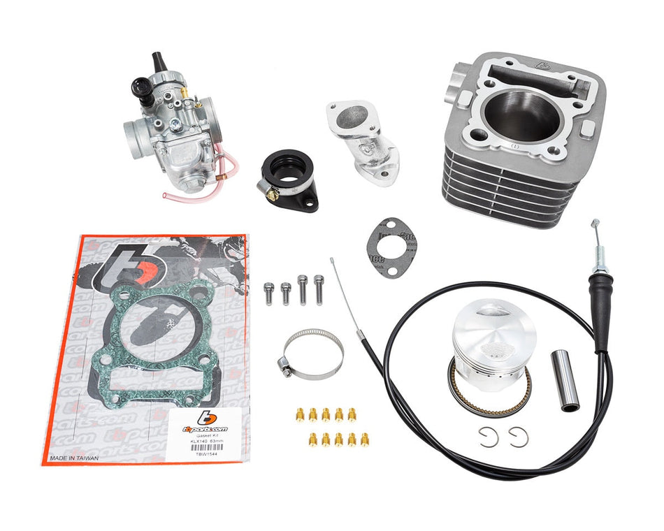 170cc / 63mm Big Bore Kit w/ VM26 Carb Kit - KLX140/L/G - Factory Minibikes