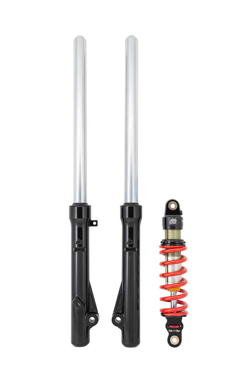 Extended Fork Assembly & DNM 250# Shock Kit - CRF110 - Factory Minibikes