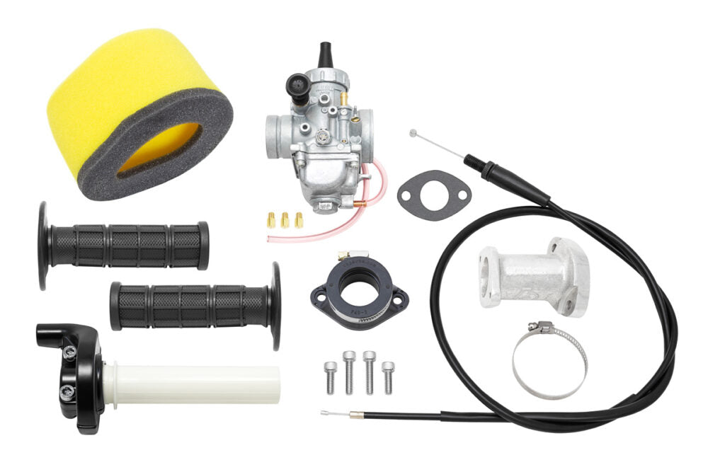 TB Intake Manifold, Filter, & VM26 w/ Cable – KLX140 – Factory Minibikes