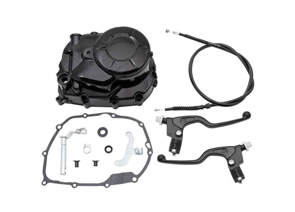 TB Manual Clutch Cover Kit w/Black Levers – CRF110