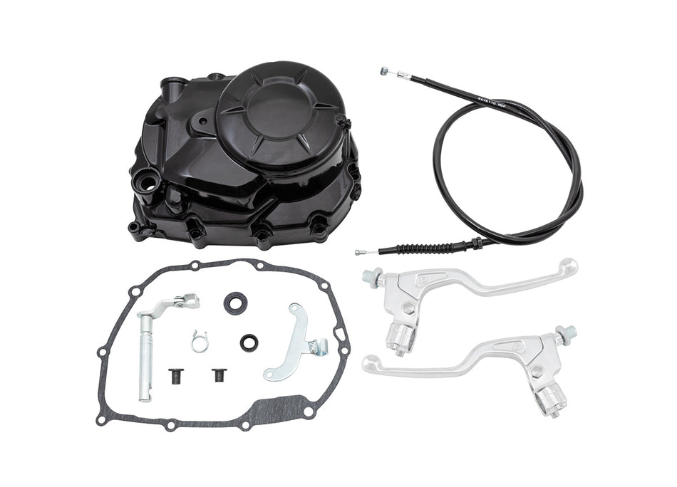 TB Manual Clutch Cover Kit, Black w/Levers – CRF110