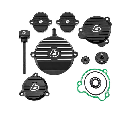 TB Billet Dress Up Kit, Black – KLX140 - TB Parts TBW9430