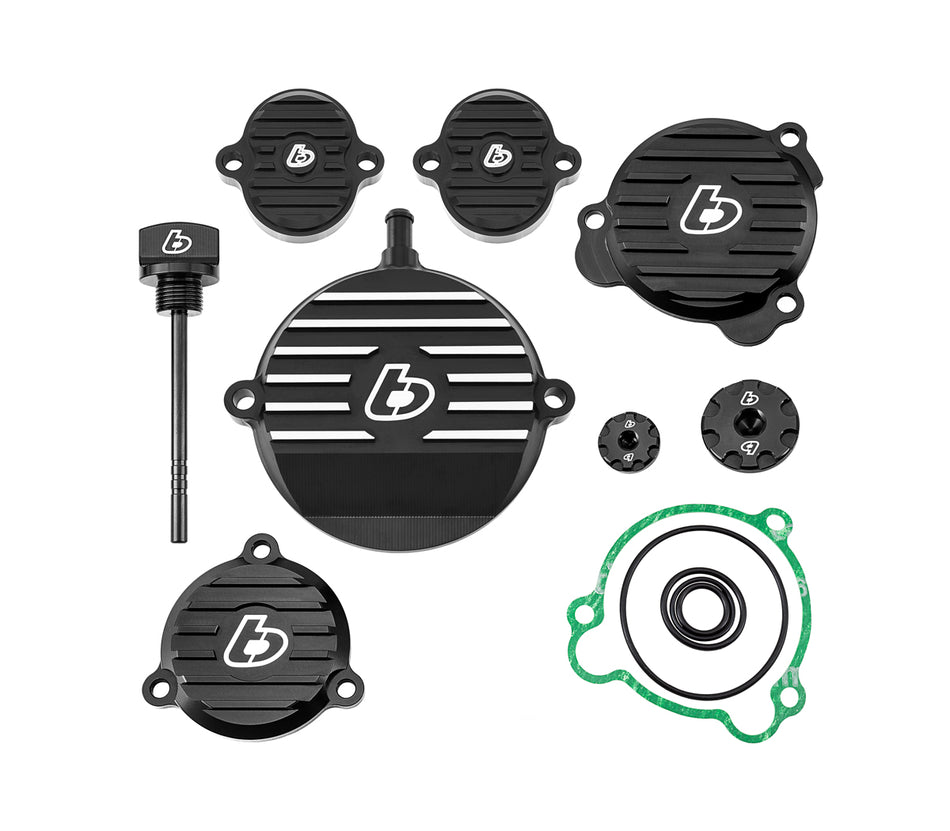 TB Billet Dress Up Kit, Black – KLX140 - TB Parts TBW9430