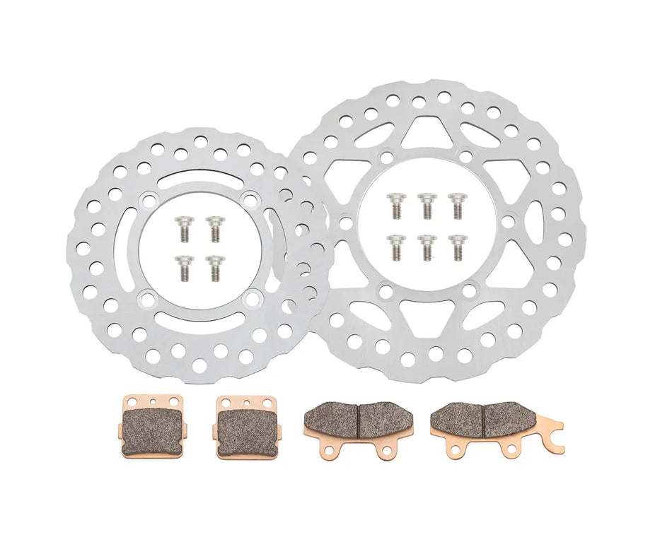 TB Brake Pad & Rotor Kit – Front & Rear - KLX140 R&L Models Only