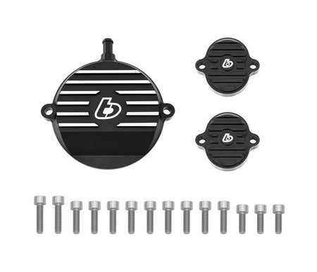 TB Billet Head Cover Kit, Black w/Ti Hardware – KLX140 - TB Parts TBW9567