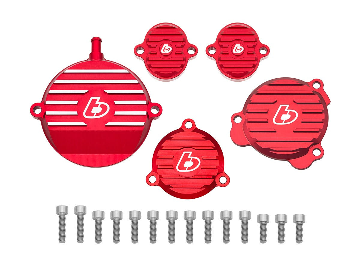 TB Billet Dress Up kit, Red w/Ti Hardware – KLX140 - TB Parts TBW9571