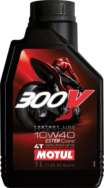Motul 300V Synthetic 4-Stroke Competition Motor Oil - 10W-40 - 1