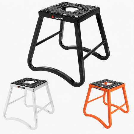 Tusk Aluminum MX Mini Stand - Black/Silver/Orange - Factory Minibikes