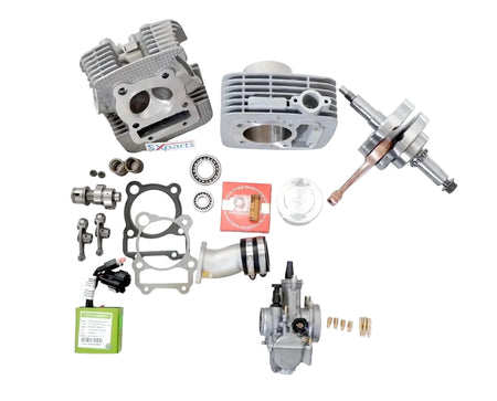 220cc Ultimate Big Bore Stroker Kit - 34/29 Big Valve Head - KLX140/L/G - Factory Minibikes