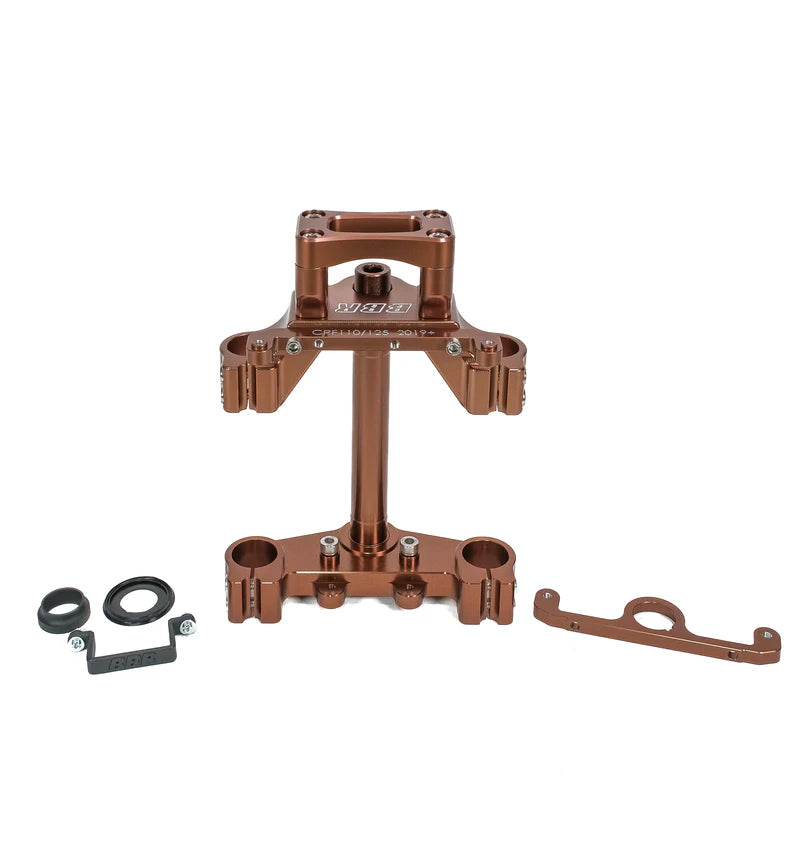 BBR Billet Triple Clamp Set - 2019+ CRF110 & CRF125F/FB - Factory Minibikes