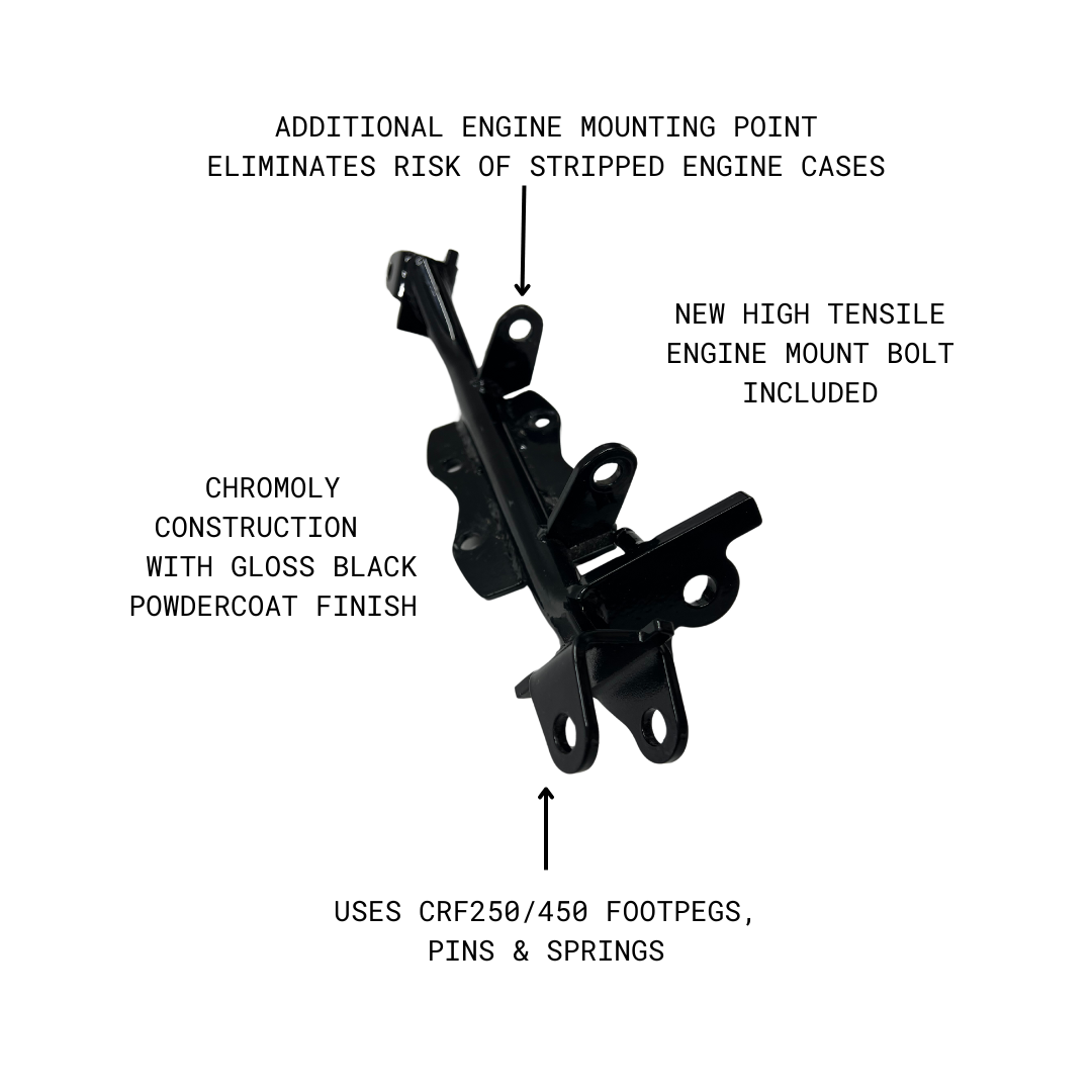 TTR110 Cradle & HD Pegmount w/ Kickstand Mount - MiniRacer - Factory Minibikes