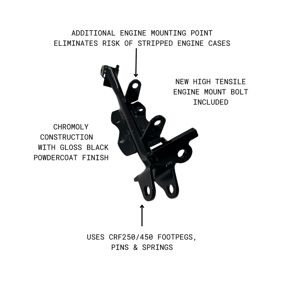 TTR110 Cradle & HD Pegmount w/ Kickstand Mount - MiniRacer - Factory Minibikes
