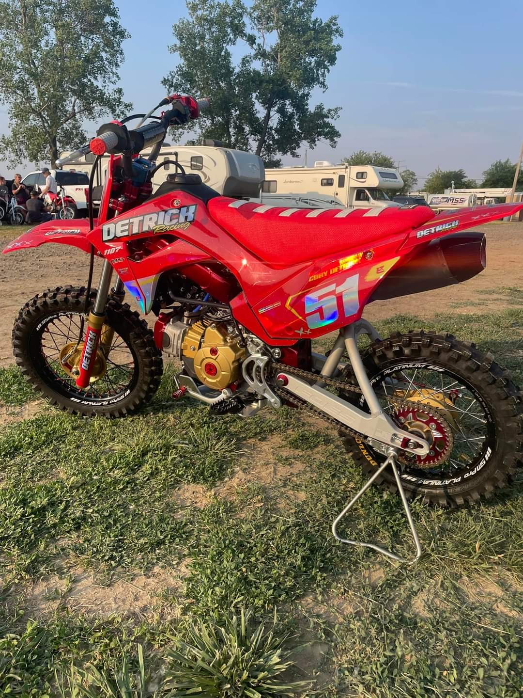 Triangle Stand Kit - Stock and Foes Swingarm - CRF110 – Factory Minibikes