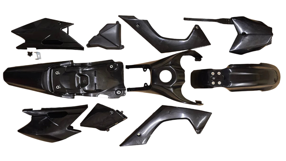 KLX140 Black Plastic Body Kit