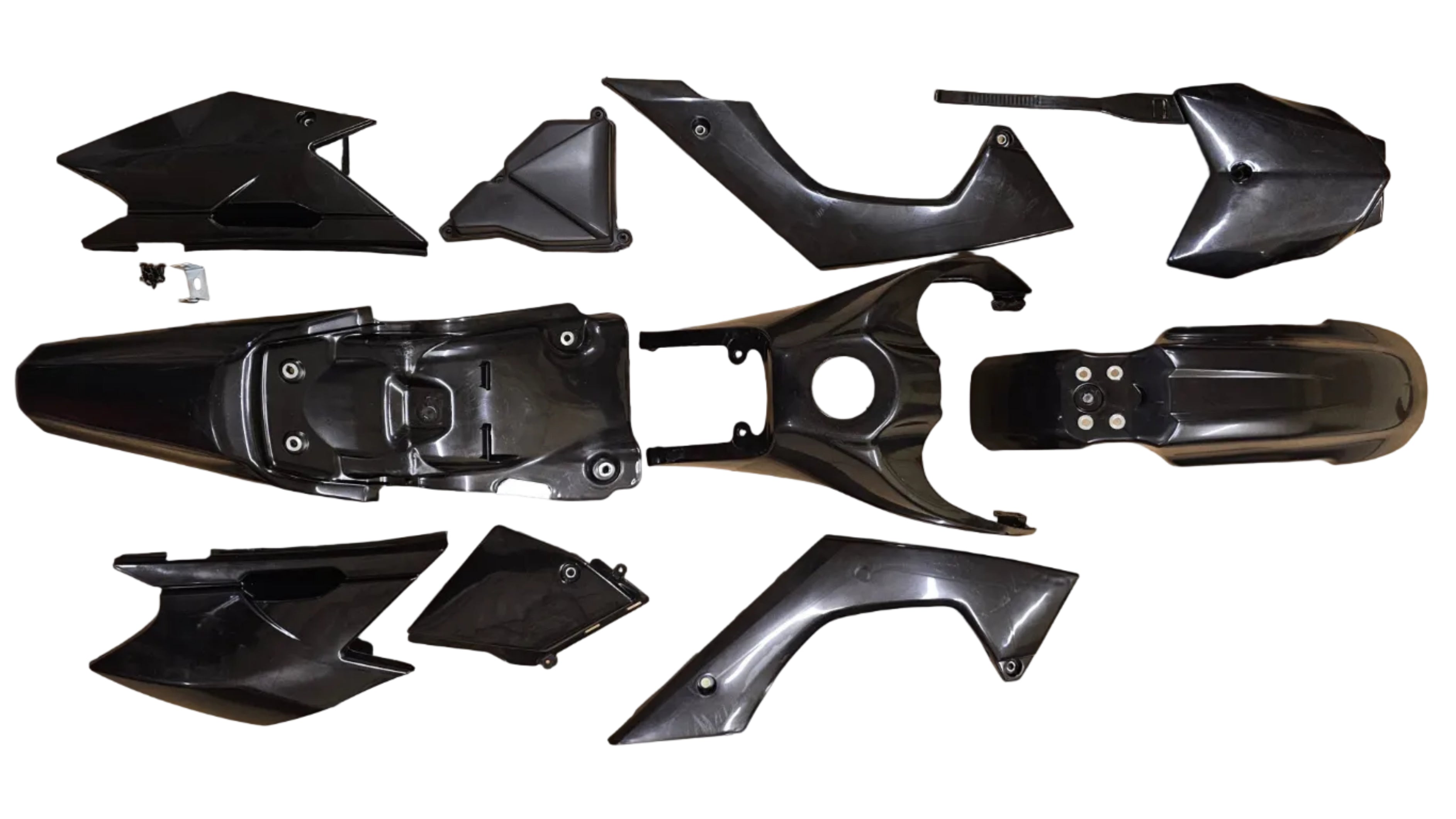 KLX140 Black Plastic Body Kit