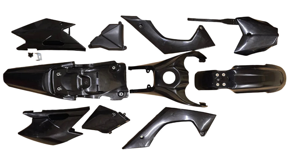 KLX140 Black Plastic Body Kit