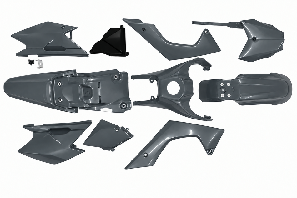 NEW!!!! Replica KLX140G/RF Plastics Kit - Complete - Factory Minibikes