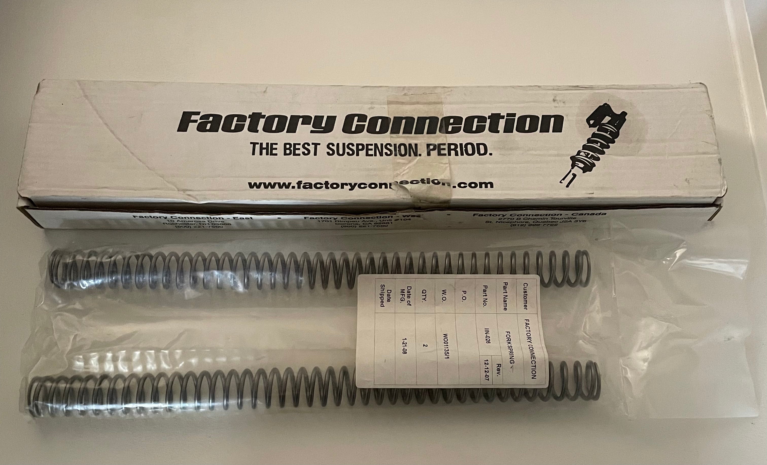 GARAGE SALE -- CR85 & CRF150 Factory Connection Fork Spring .26KG IIN-026 - Factory Minibikes