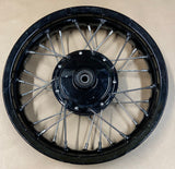 GARAGE SALE -- Black Anodized BBR Front 12" XR/CRF50 Rim - Factory Minibikes