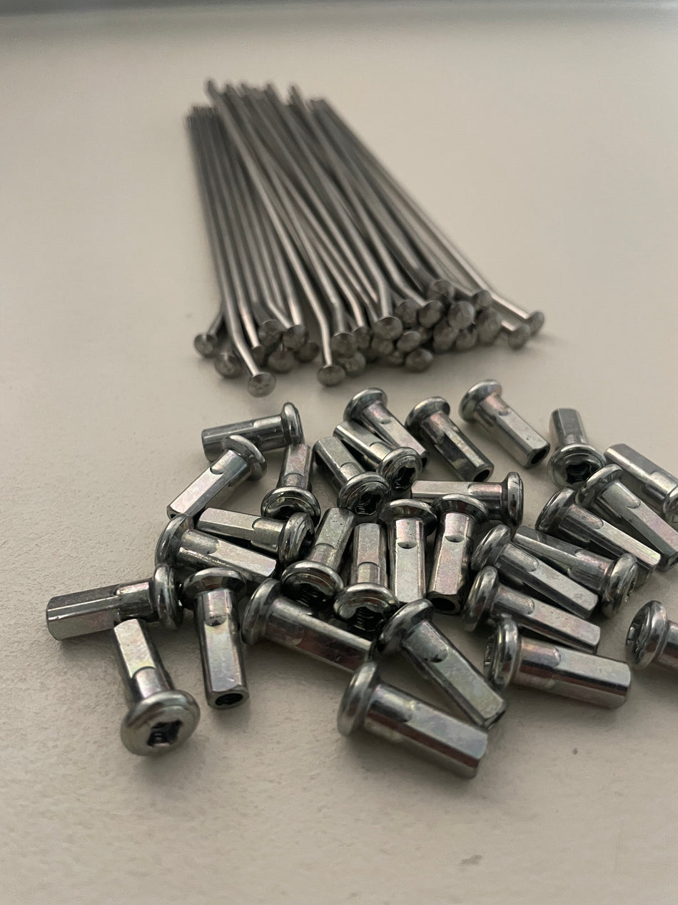 GARAGE SALE -- 16" CR80RB/85RB Rear Stainless Spokes w/ Nipples - Factory Minibikes