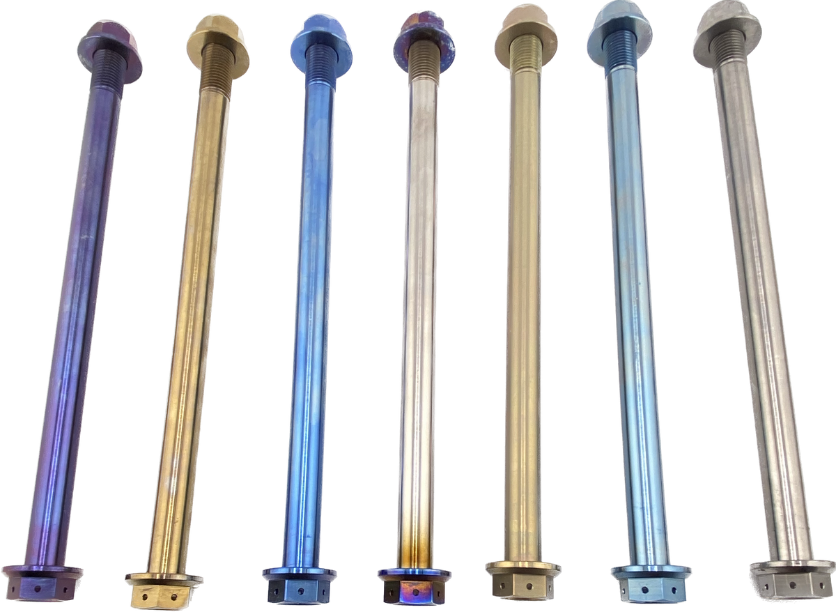 CRF110 Titanium swingarm bolt for BBR A style swingarm - Factory Minibikes