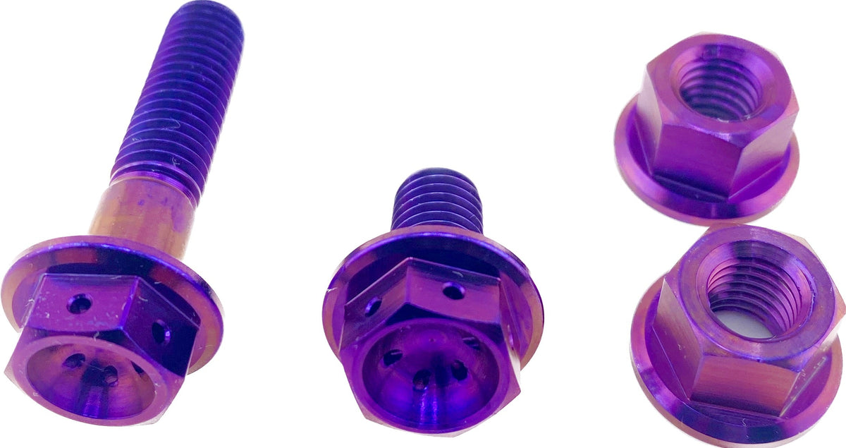 CRF110 titanium exhaust bolt kit - Factory Minibikes