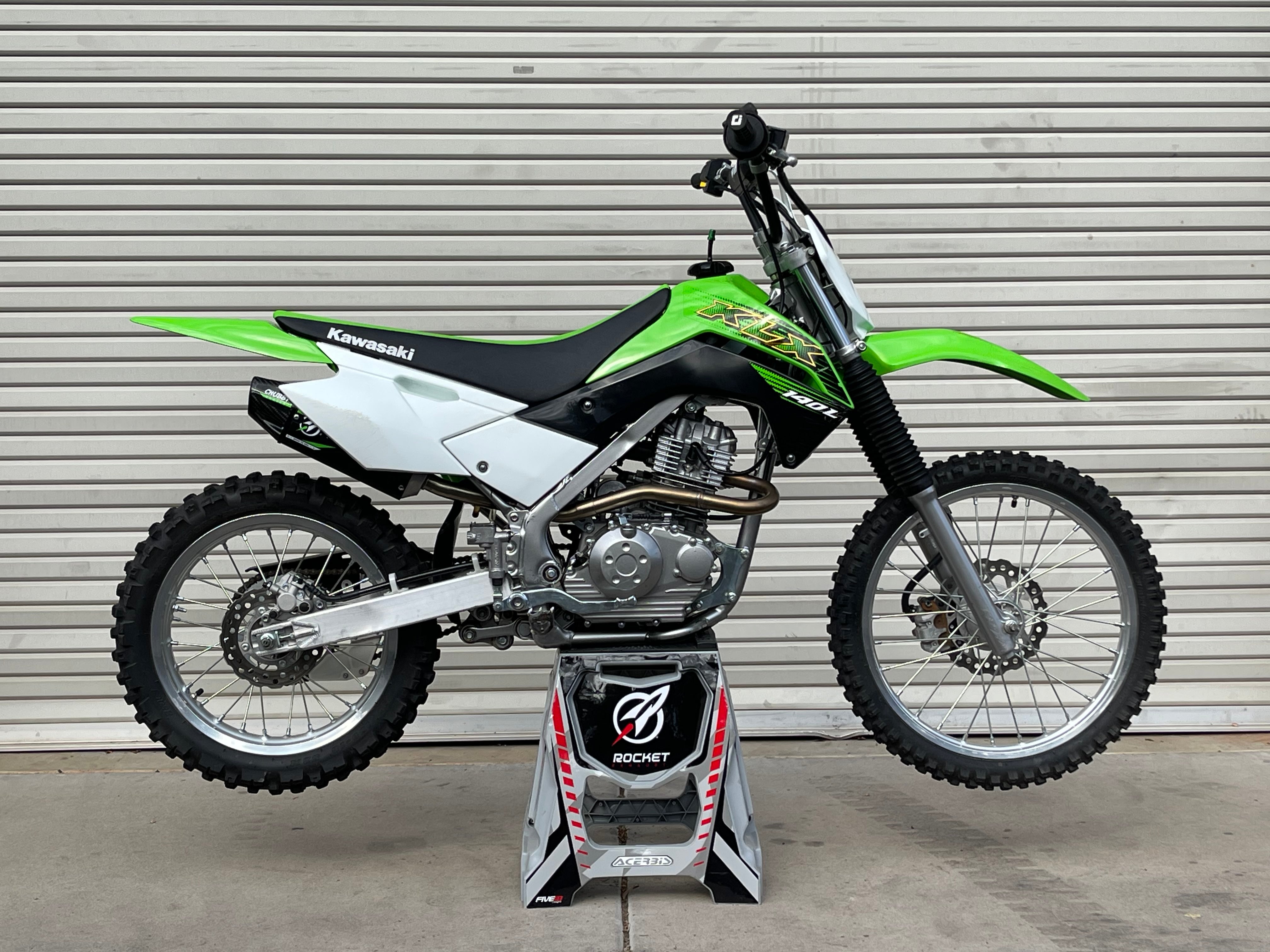 Rocket Exhaust Chubby System All KLX140 Factory Minibikes