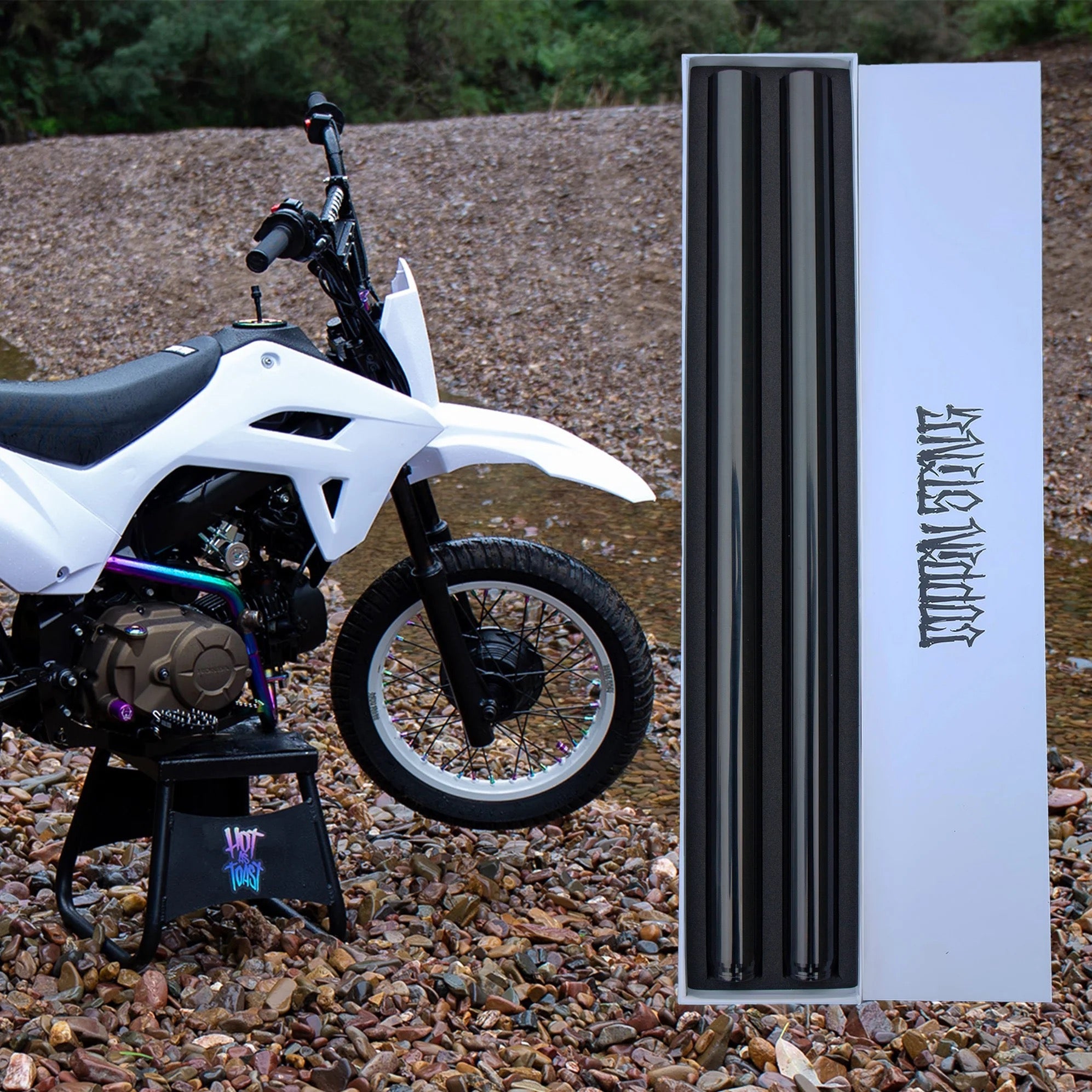 COPPIN STING TI-NI COATED FORK TUBES - CRF110 - Factory Minibikes