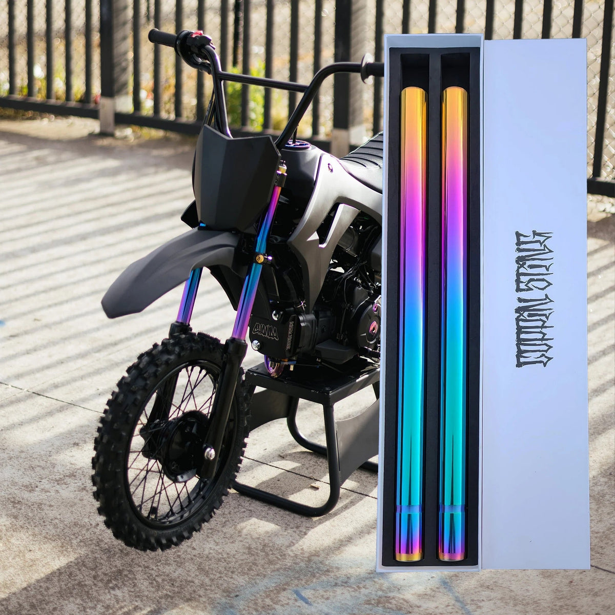 COPPIN STING TI-NI COATED FORK TUBES - CRF110 - Factory Minibikes