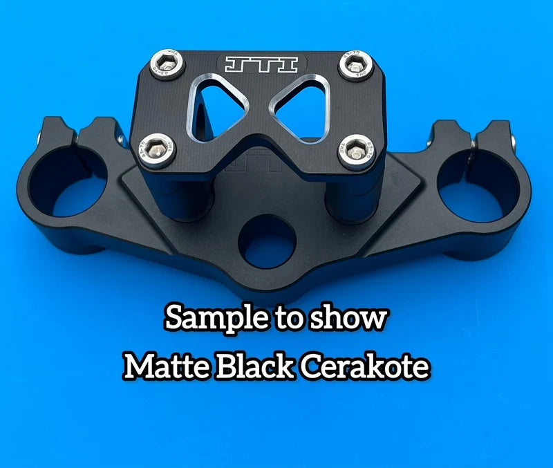 KLX110 to KX65 JTI Triple Clamp Conversion Set - Factory Minibikes