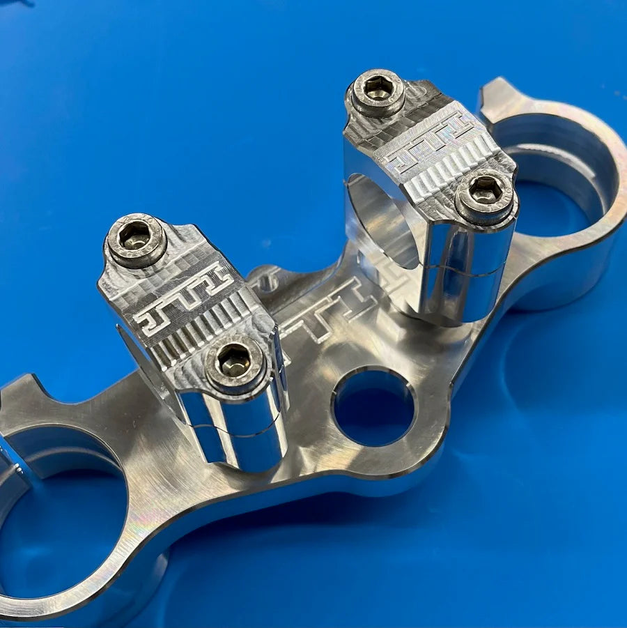 Billet Oversized 1-1/8" Handlebar Mounts for JTI Top Clamps - Factory Minibikes