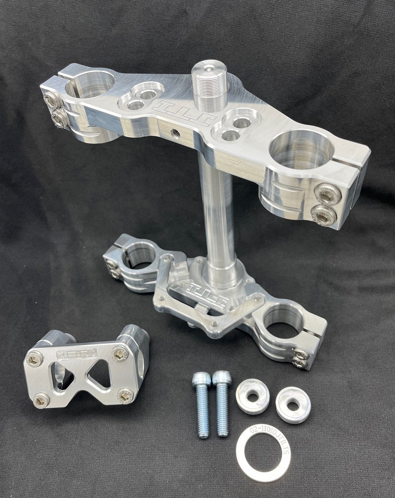 KLX110 to KX65 JTI Triple Clamp Conversion Set - Factory Minibikes