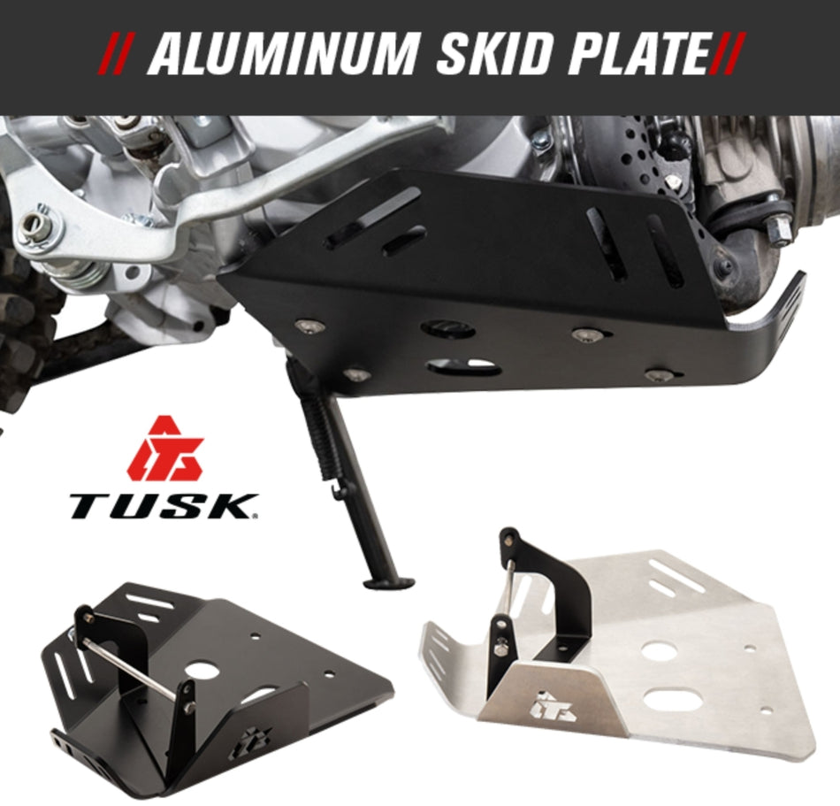 Tusk Aluminum Skid Plate - 13-Present CRF110F - Factory Minibikes
