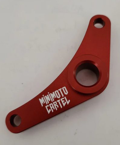 MiniMoto Cartel Aluminum Shift Shaft Brace - Black/Red - CRF110 - Factory Minibikes