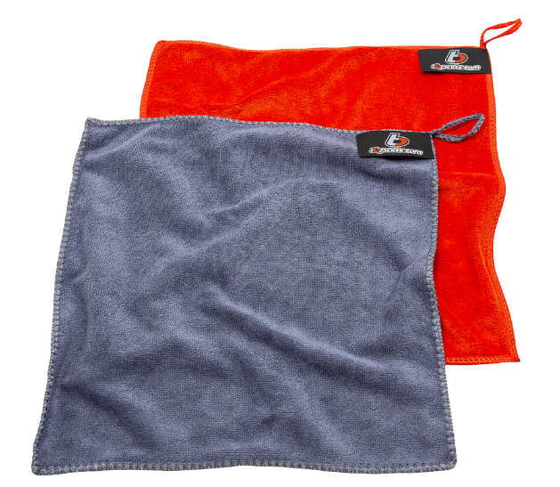 TB Parts Shop Rag Set, Microfiber – Red & Gray – Factory Minibikes