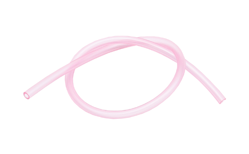 Drain Line Per Ft, Clear Pink/Black – 3x5mm (ID x OD) - Factory Minibikes