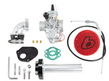 Mikuni VM26 Carb Kit w/ Red or Black Billet 1/4 Turn Throttle – TTR110 All Years - Factory Minibikes