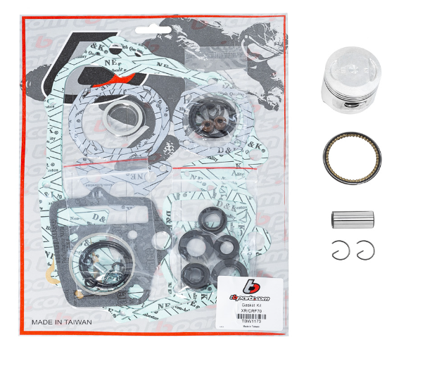 Piston & Gasket/seal kit – CRF70, XR70, & 1991+ CT70 - Factory Minibikes