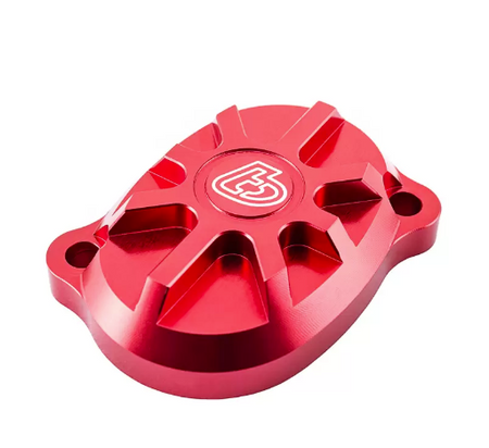 Billet V2 Race Head Cover Set - Black/Red - Factory Minibikes