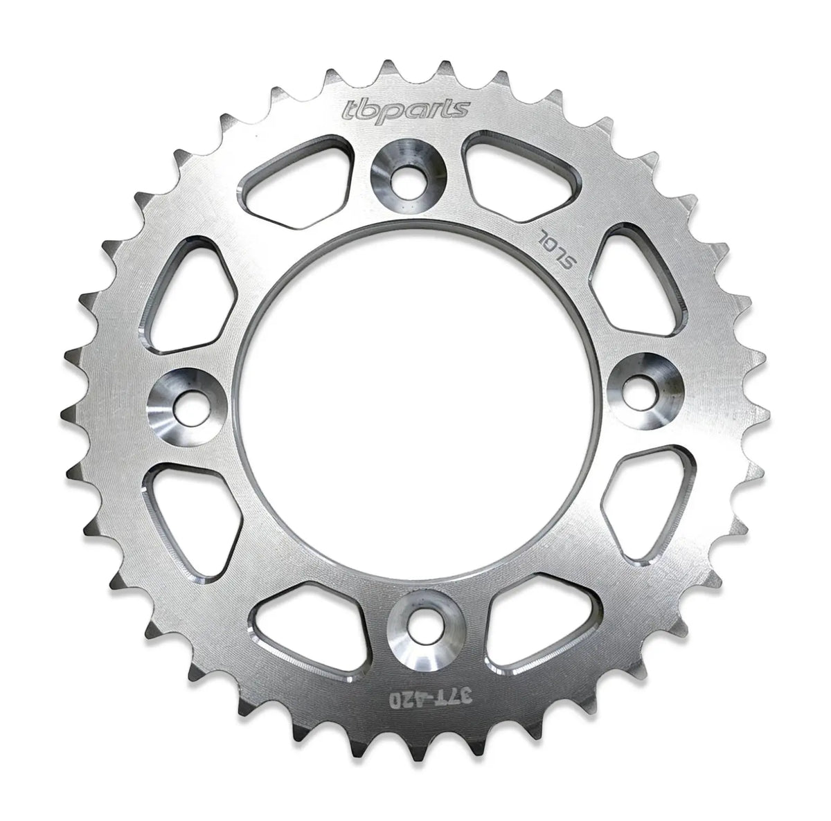 TB Aluminum Rear Sprocket - Black/Red/Silver - CRF110 - Factory Minibikes
