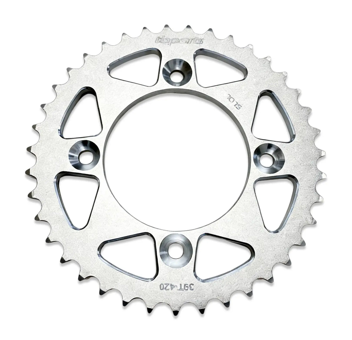 TB Aluminum Rear Sprocket - Black/Red/Silver - CRF110 - Factory Minibikes