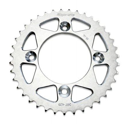 TB Aluminum Rear Sprocket - Black/Red/Silver - CRF110 - Factory Minibikes