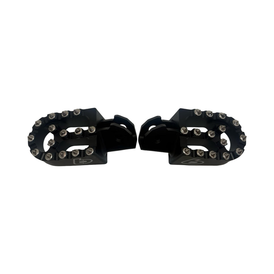 TB Billet Aluminum Wide MX Footpeg Set, USA Made – CRF110
