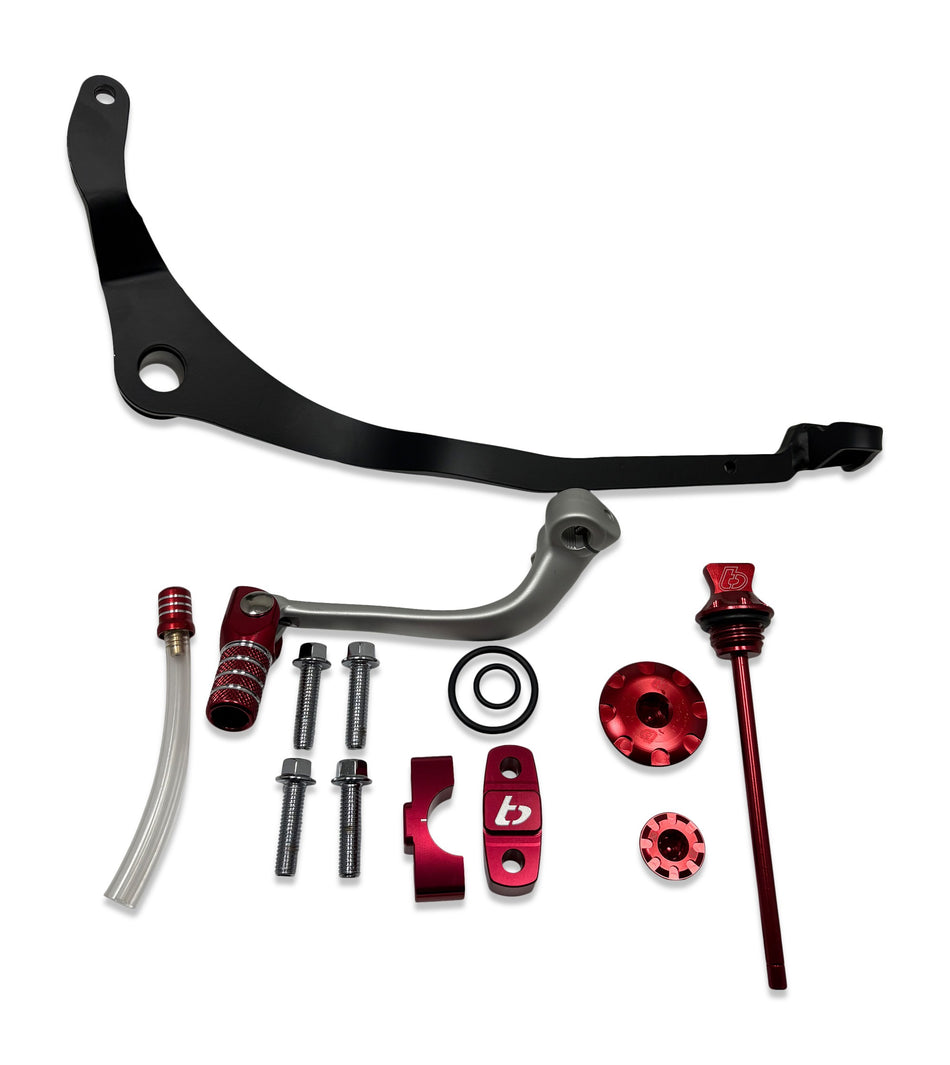 TB Ultimate – Red,Billet kit & Brake pedal – CRF110